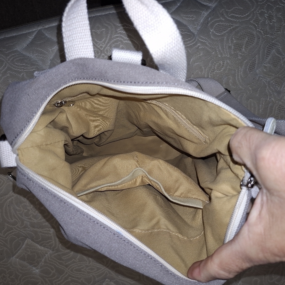 A Canvas Artisan boho backpack/bag, satchel carry-all. - Picture 5 of 9